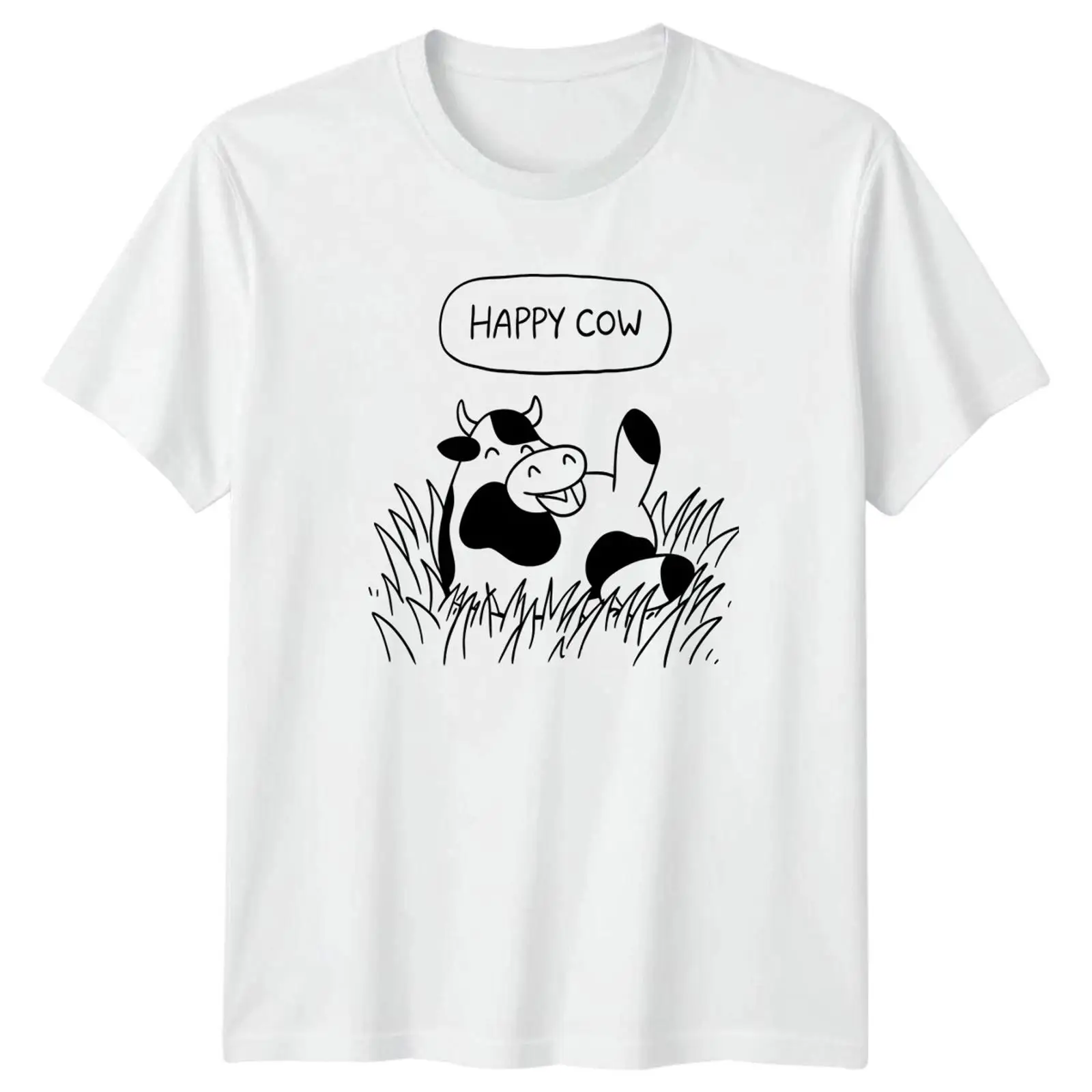 Agriculture Farm House - Happy Cow T-Shirt Deutscher Bauernhof Landwirtschaft