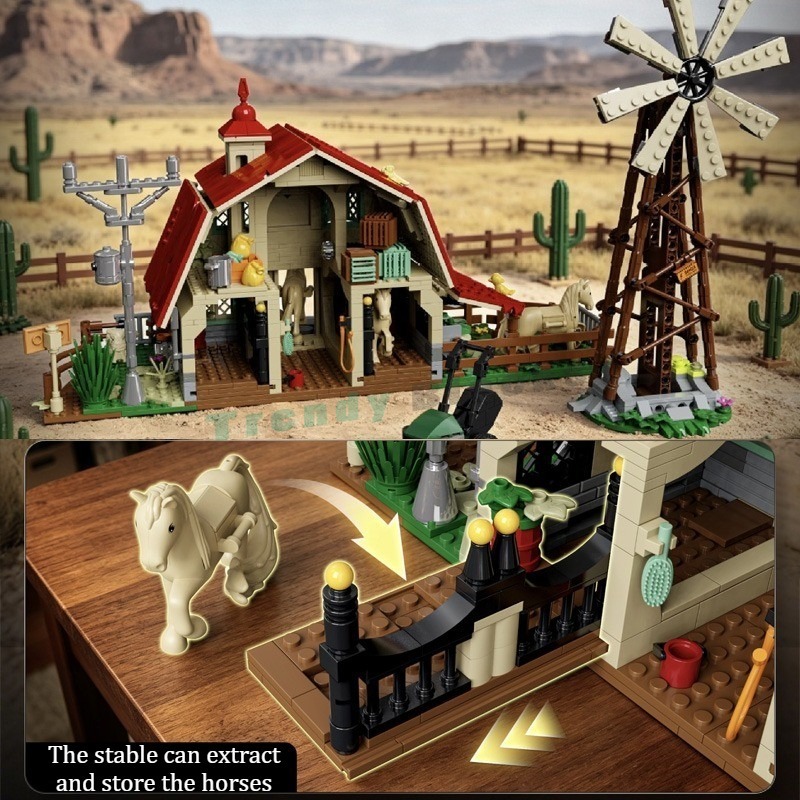 1359-teiliger Bausatz „Western – Agriculture Farm House Bewertung und Preis